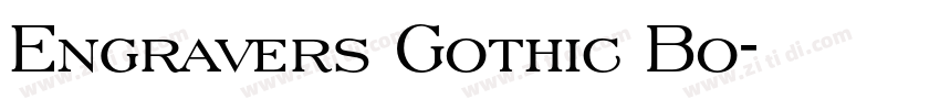 Engravers Gothic Bo字体转换